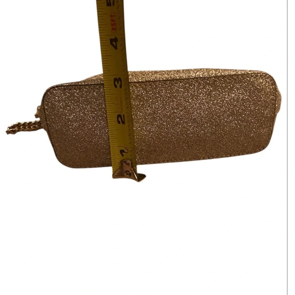 Michael Kors Cosmetic Bag with Glitter Finish Silver